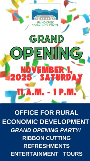  It’s finally here! Join us for the Grand Opening of the Spring...