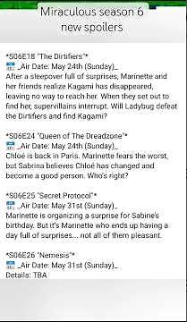 miraculous season 6 new spoilers #miraculousseason6
