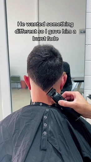 Unique Burst Fade Haircut for Men
