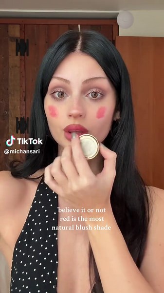 the victoria’s secret red blush trick changed my life #blush #redblush | red blush