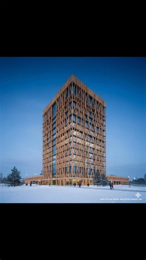 GSL Architecture Designs on Instagram: "The Modern Timber Sanctuary ​Project: Sara Cultural Centre (Skellefteå, Sweden) Sustainable, Warm, High-Tech ​One of the world’s tallest timber buildings. 🌲✨ ​Architecture is moving away from concrete and toward "Mass Timber." The Sara Cultural Centre in Sweden is a carbon-negative masterpiece. Standing 20 stories tall, the entire structure is made from locally sourced wood, sequestering more carbon than it uses. It’s warm, it’s quiet, and it’s a glimpse 