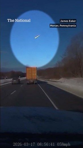 Likely meteor spotted over Pennsylvania and Ohio