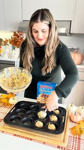 5-Ingredient Sausage, Egg, and Cheese Pancake Muffins