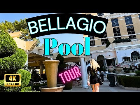 🏝️STUNNING Bellagio Pools Las Vegas | Walkthrough 2023