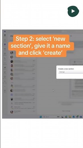 Did you know you can create sections in a Teams chat?
