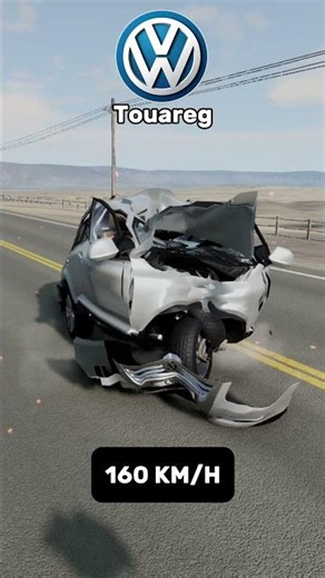 Volkswagen Touareg Crash Test 🔥😲🚗 #recommended #crashtest #volkswagen #touareg