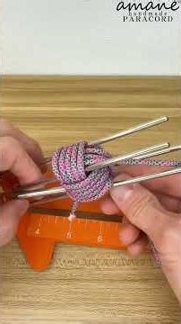 モンキーフィストノットのパラコード編み方紹介｜丸く美しい定番ノットを丁寧解説 handmade.amane #パラコード #パラコード編み方 #パラコードクラフト #パラコード編み #ハンドメイド