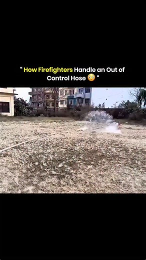 Knowledge Matrix on Instagram: "When a high-pressure fire hose gets out of control, it can whip around violently because of the strong force of the water. Firefighters stay low and work together to approach it safely. They may shut off the water or step on the hose to reduce the pressure, then carefully grab and secure the nozzle. Proper training and teamwork help them regain control and prevent injuries. DM for credits or removal (No copyright intended). All rights and credits reserved to the r