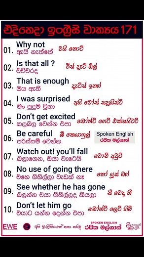 Spoken English with Rajitha Malshan | Learn English Today 😍😮🥰