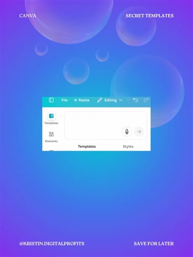 Kristin • Canva Templates • Passive Income on Reels