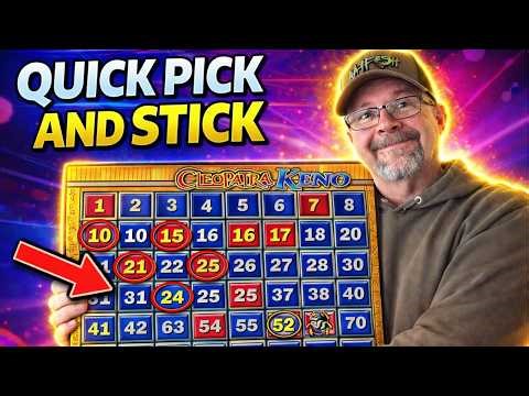 Quick Pick & Stick on Cleopatra Keno – Genius or Dumbest Idea Ever?