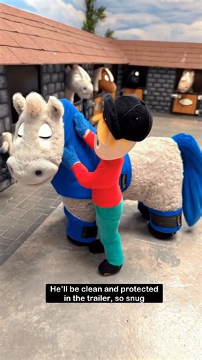 Crafty Ponies 🐴 on Instagram: "Crafty Pony and Pippa get dressed ready for the show #equestrian #toy #educational #craftyponies #ridingschool #loveponies"