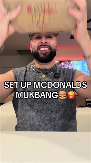 Set up my McDonald’s Mukbang 🍟🍔 @McDonald’s #mukbang #asmrvideo #asmr #Foodie #mcdonalds