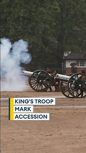 41 gun salute marks King's reign anniversary