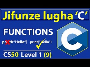 Jifunze coding lugha C { 9 }