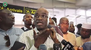 Watch the arrival of the Executive Governor of Benue State, Rev. Fr. Dr. Hyacinth Iormem Alia at the Nnamdi Azikiwe International Airport, Abuja, following a successful engagement at the 2024 GITEX Global Summit in Dubai. | Benue State Government