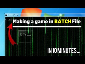 How to make a game in Batch file | math quiz