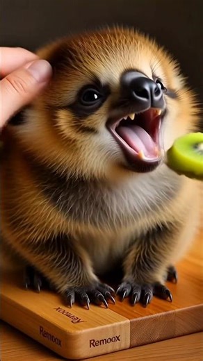 This Baby Sloth 🦥 Just Ate Kiwi 🥝… and You Won’t Believe Its Reaction 😱🦥 #asmr #viral #satisfying