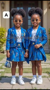 Beautiful kitenge skirt blouse and coat for your twins 💜💕❤️💜💕❤️♊💚💚💚💚💚 | Kitenge African Fabrics