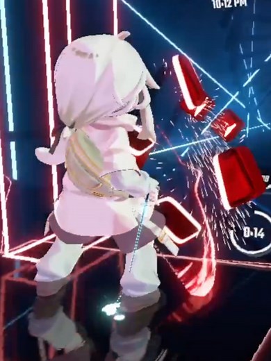 Una animación nos muestra que #gamstergaming #beatsaber #twitchclip #vtuber #vr