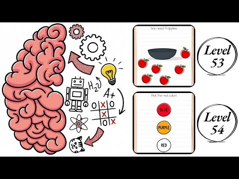 Brain Test : Level 53 , 54 – How to Solve? (Walkthrough)
