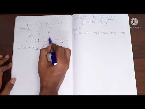 Count Pairs with given Sum | Java