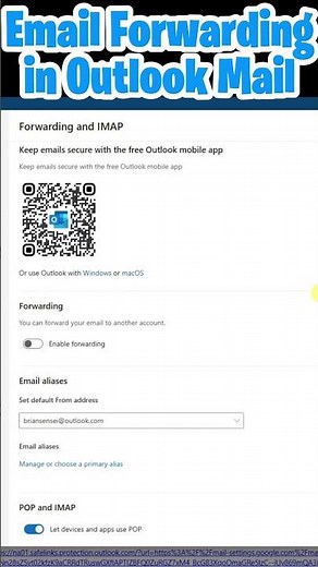 Outlook Email Forwarding #shorts