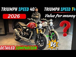 2026 New Triumph Speed 400 vs Triumph Speed T 4 | Detailed Comparison | Value For Money Variant ?