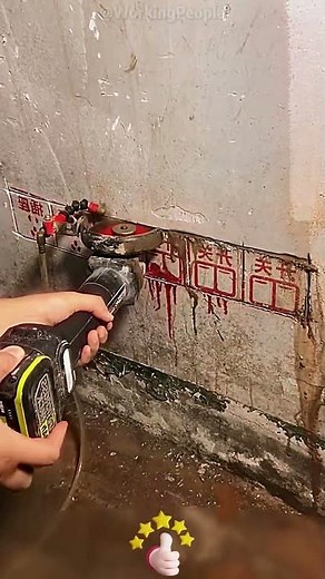 Skills for creating recesses for wall - embedded junction boxes using an angle grinder 🛠️🧱🔧