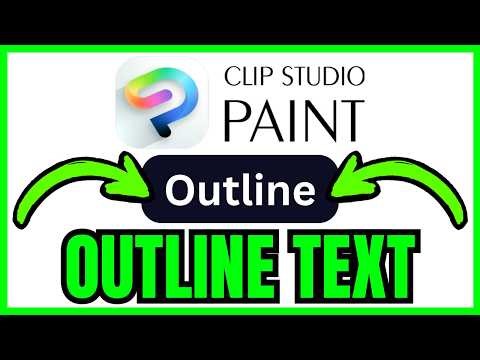How To OUTLINE TEXT In Clip Studio Paint (QUICK & EASY) 2026