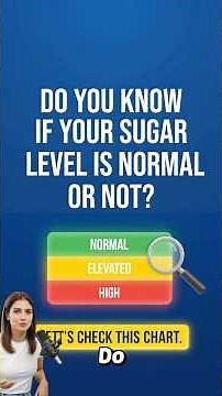 Is Your Blood Sugar Normal? Check This Chart Now 🩸