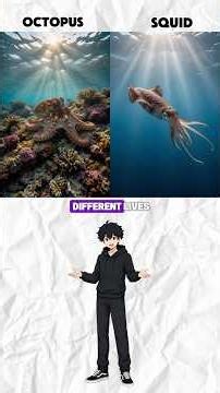 Octopus vs Squid 🐙🦑