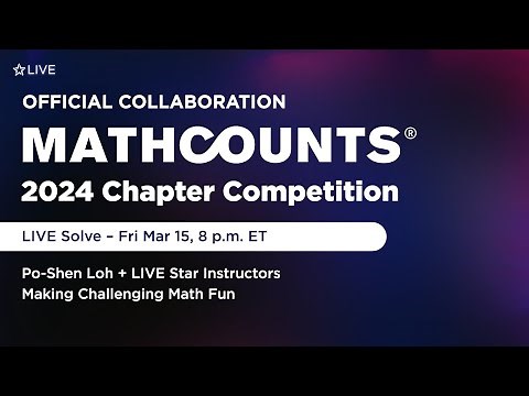 MATHCOUNTS 2024 Chapter LIVE Solve