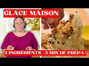 HOMEMADE ICE CREAM: only 2 ingredients and 5 min prep time!