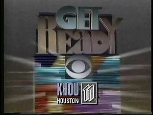 KHOU - CBS "Get Ready" 1989-1990 Network ID w/ Local Glitch - 10/19/1989
