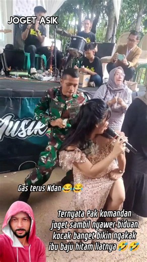 Asik juga pak komandan joget sambil nyawer bikin ibu di samping ngakak #shorts #dance #hiburan