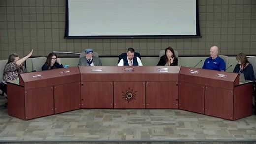 Arizona school board member appears to mock president with Nazi salute during contentious public meeting