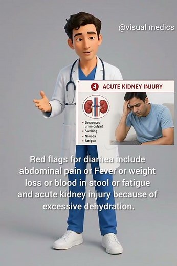 Red flags for diarhea that needs Hospital admissions #diarrhea