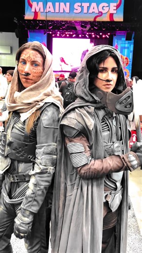Cosplayers @Carmenvalentina as Paul Atreides and (ig) lklockz as Lady Jessica from Dune. Are you excited for Part 2 releasing in just a couple of months? 📷: @Shot by Judeus | Watch the full length cosplay music video from LA Comic Con on YouTube and follow us on our quest in seeking incredible cosplay! #comiccon #cosplay #dune #dunecosplay #paulatreides #ladyjessica #duneparttwo
