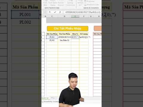 Cách làm file xuất - nhập - tồn kho trên excel #phongexcel #LearnOn #xemngaymeohay #thanhcongnghe