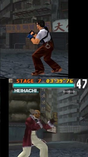 Tekken 3 Gameplay: Heihachi vs Lei (Brutal Force vs Chaotic Flow) 💥🌪️ #Shorts