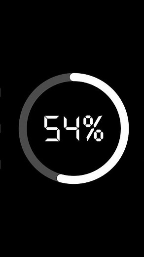 9:16, Loading Video Effect With Percentage Counter, black screen