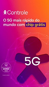 Seu Vivo Controle vem com chip grátis! Tenha o 5G mais rápido do mundo sem pagar nada pelo chip. Contrate já. | Vivo
