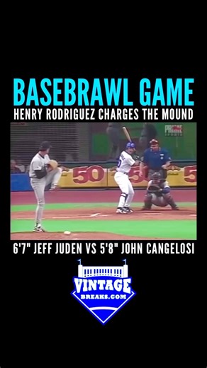 Vintage & Modern Breaks on Instagram: "Take me out to the Brawl Game! Houston Astros at Montreal Expos on August 12, 1996. Henry Rodriguez charges the mound on Astros pitcher, Danny Darwin and gets the take down. Plus 6’7 Jeff Juden tangles with 5’8 John Cangelosi. #brawl #fight #mlb #houstonastros #montrealexpos #henryrodriguez #dannydarwin #jeffjuden #johncangelosi"