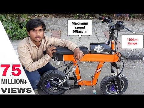 How To Make Mini Electric Motorcycle At Home || DIY PROJECT | @CreativeScienceOfficial