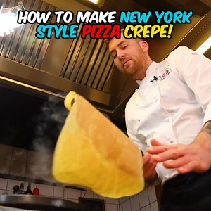 How To Make New York Style Pizza Crepe! 😎 | Maestro Vito iacopelli