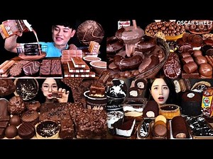 ASMR Dessert Mukbang 🍫🍦 | Indulging in Chocolate, Ice Cream, Cake & Sweet Treats! 😋