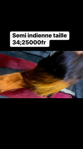 Semi indienne taille 32:25000fr disponible en 2 ton bordeaux et 2 ton miel | Guarantee Indian Hair