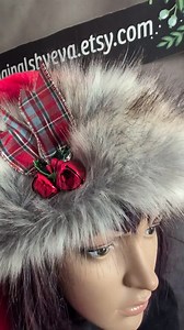 Red Santa Hat With Gray Husky Trim and Bells Options - Etsy