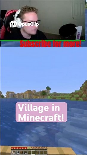 THIS Village Saved me on hardcore Minecraft? #gaming #shorts #viral #minecraft #viralvideos #gamer